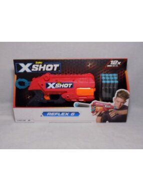 X-Shot Excel Double Reflex 6 Foam Dart Blaster with 16 Darts Multicolor